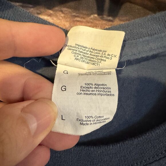 Mount Everest 2015 Expedition Climbing Crew Large T-Shirt SS Blue Mountain DS - Picture 5 of 8